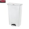 Kosz Slim Jim® Step-On 68L Resin Containers white